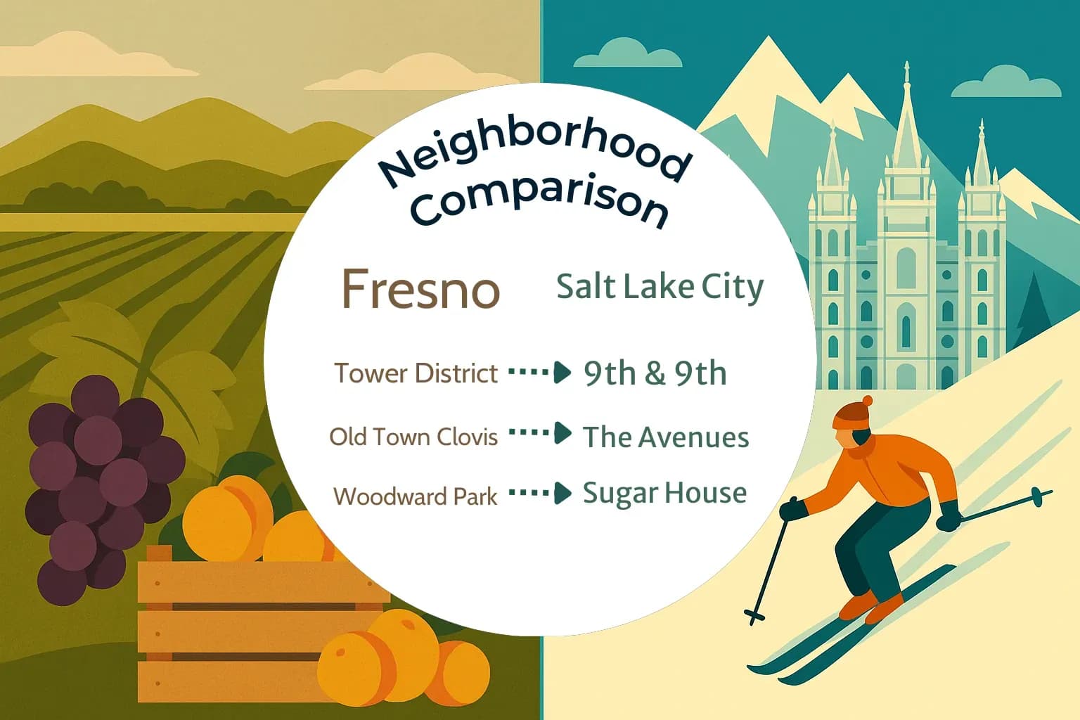 Fresno vs Salt Lake City Neighborhood Comparison
