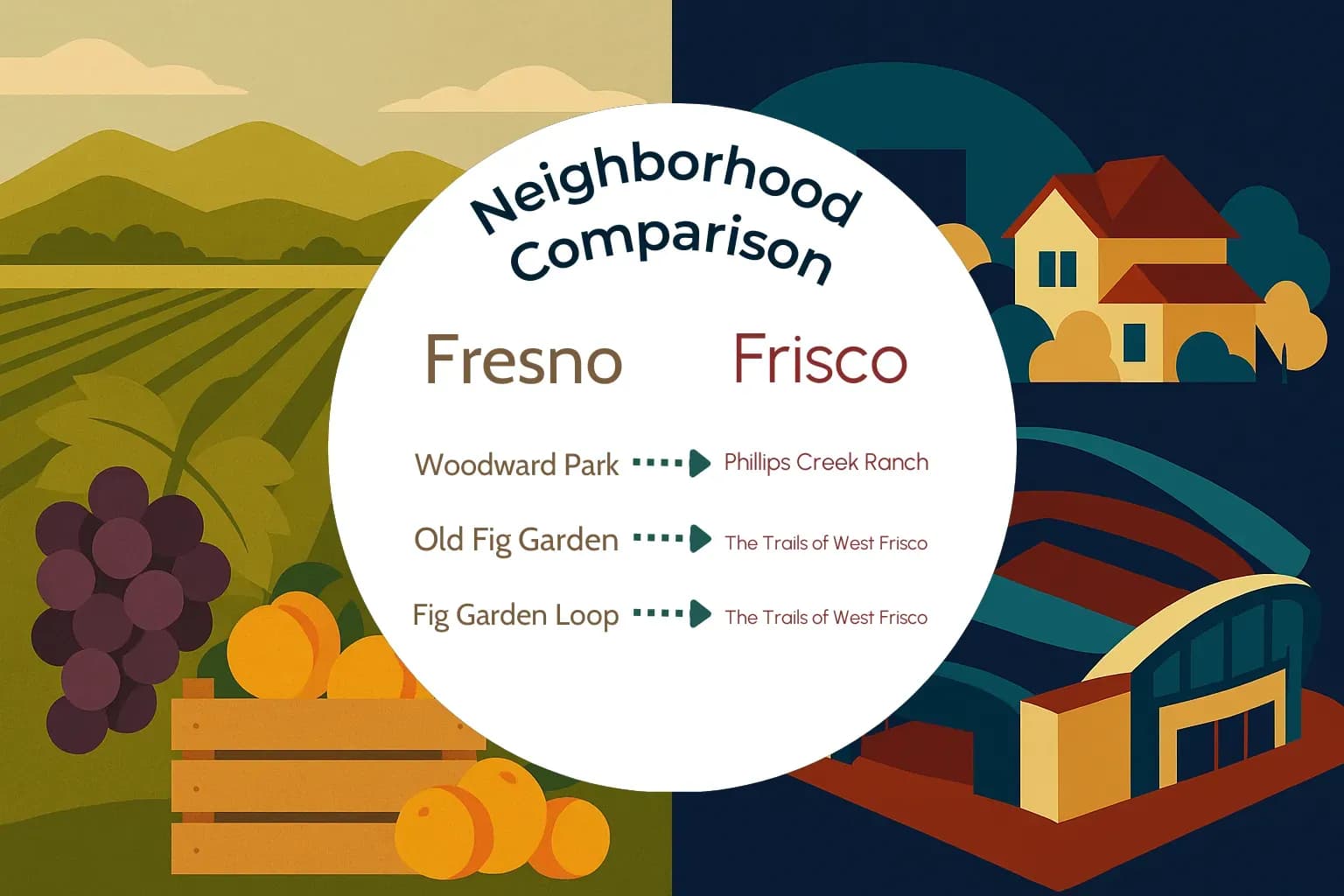 Fresno vs Frisco Neighborhood Comparison