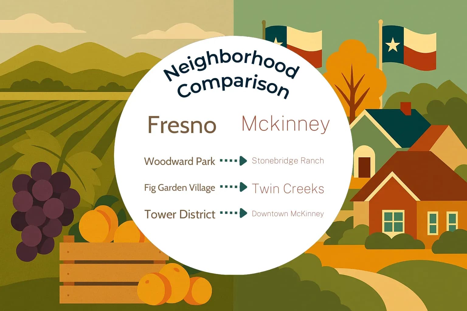 Fresno vs Mckinney Neighborhood Comparison
