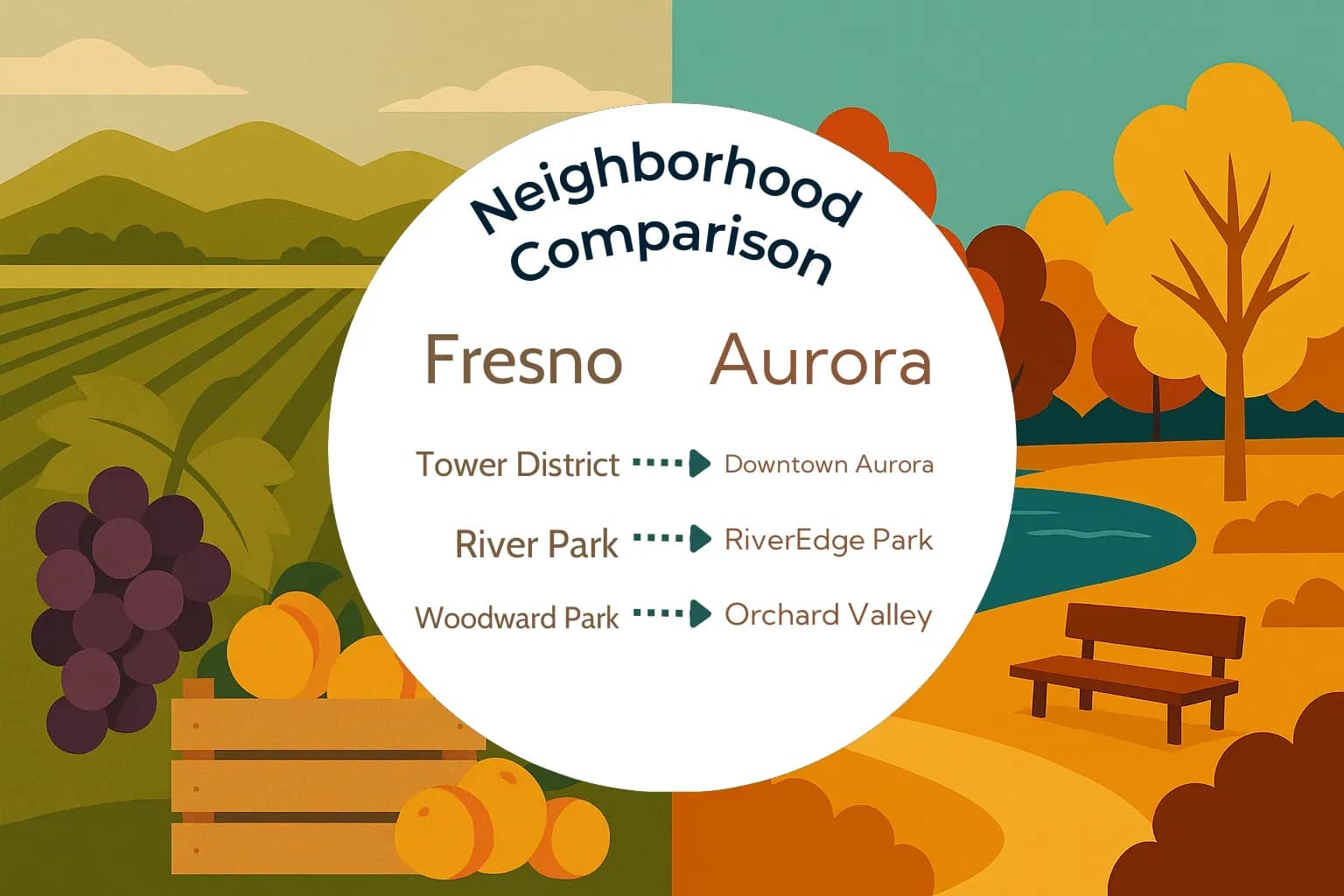 Fresno vs Aurora Neighborhood Comparison