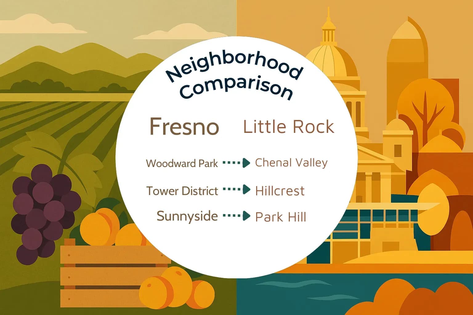 Fresno vs Little Rock Neighborhood Comparison