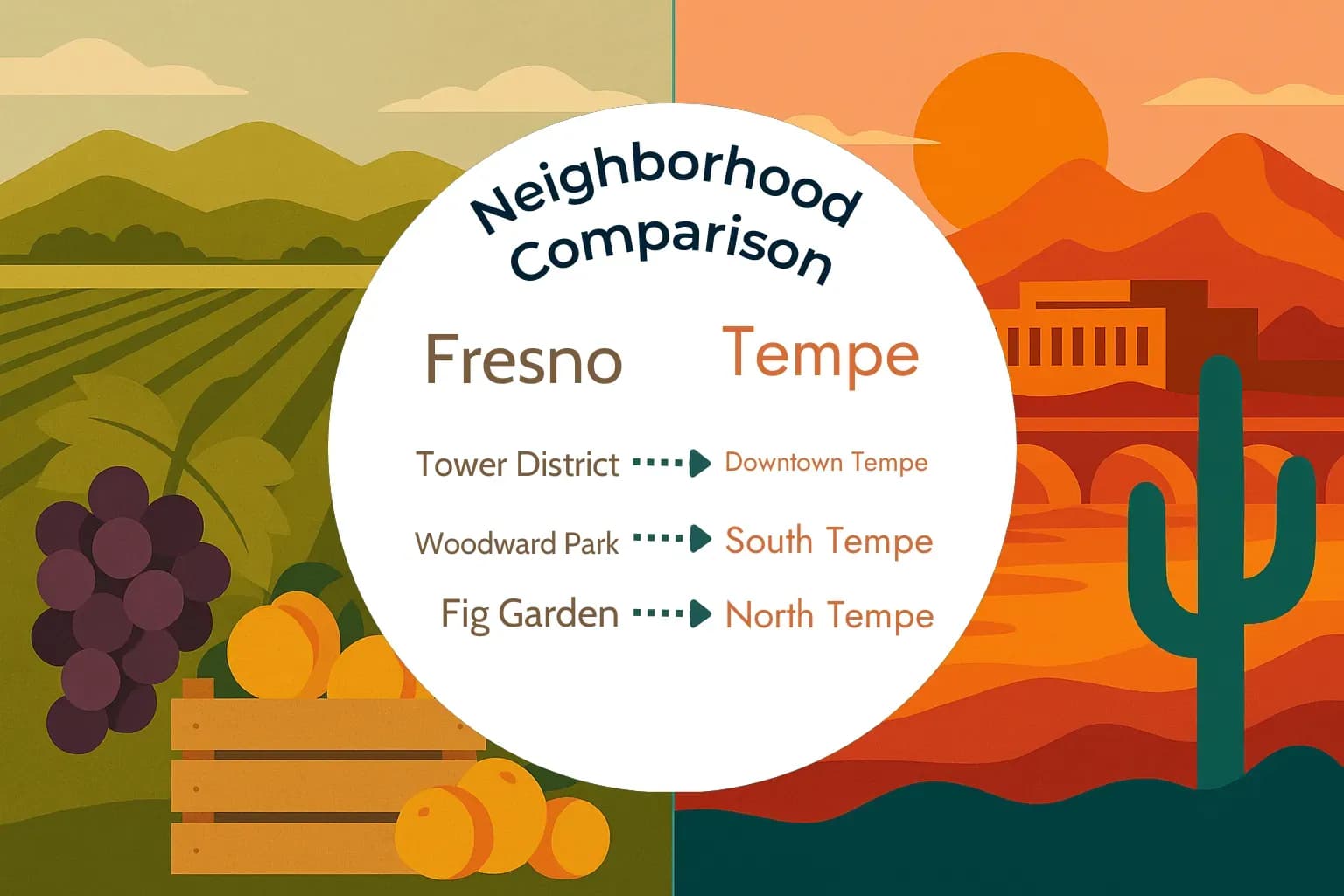 Fresno vs Tempe Neighborhood Comparison