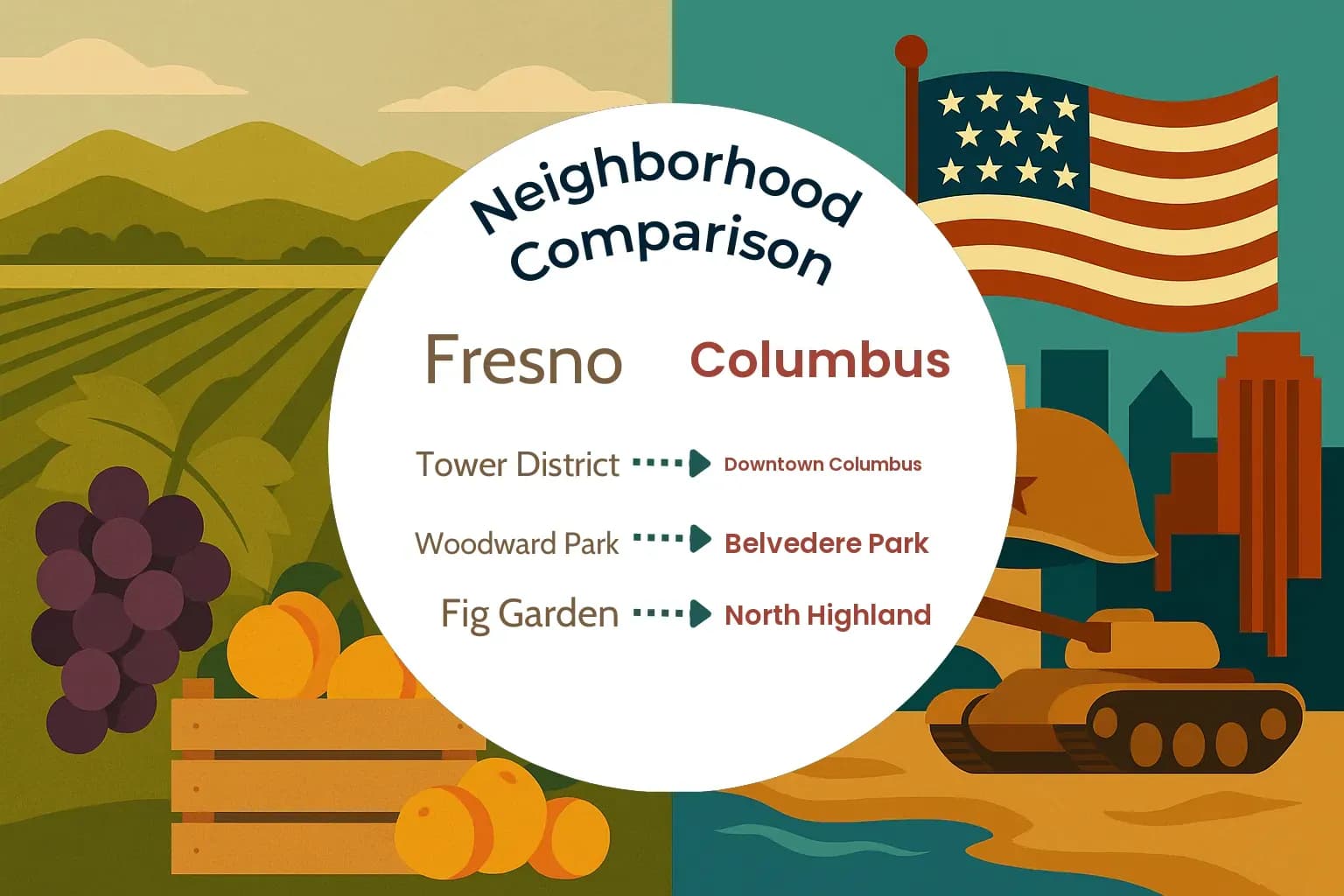 Fresno vs Columbus Neighborhood Comparison