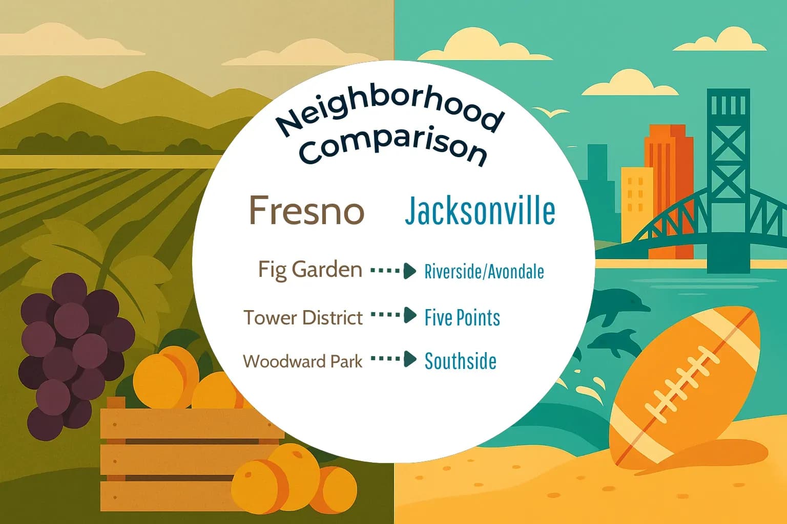 Fresno vs Jacksonville Neighborhood Comparison