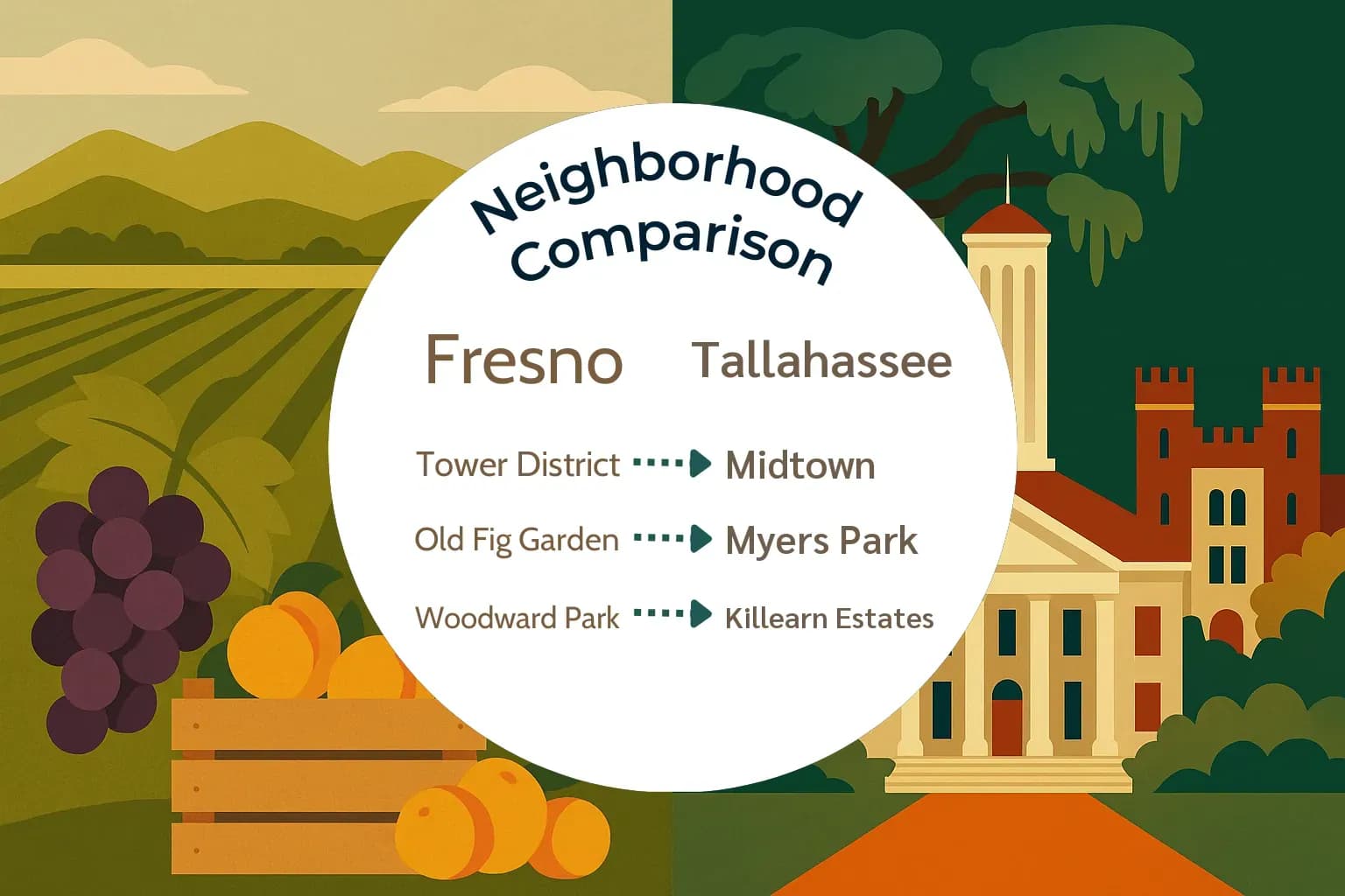 Fresno vs Tallahassee Neighborhood Comparison