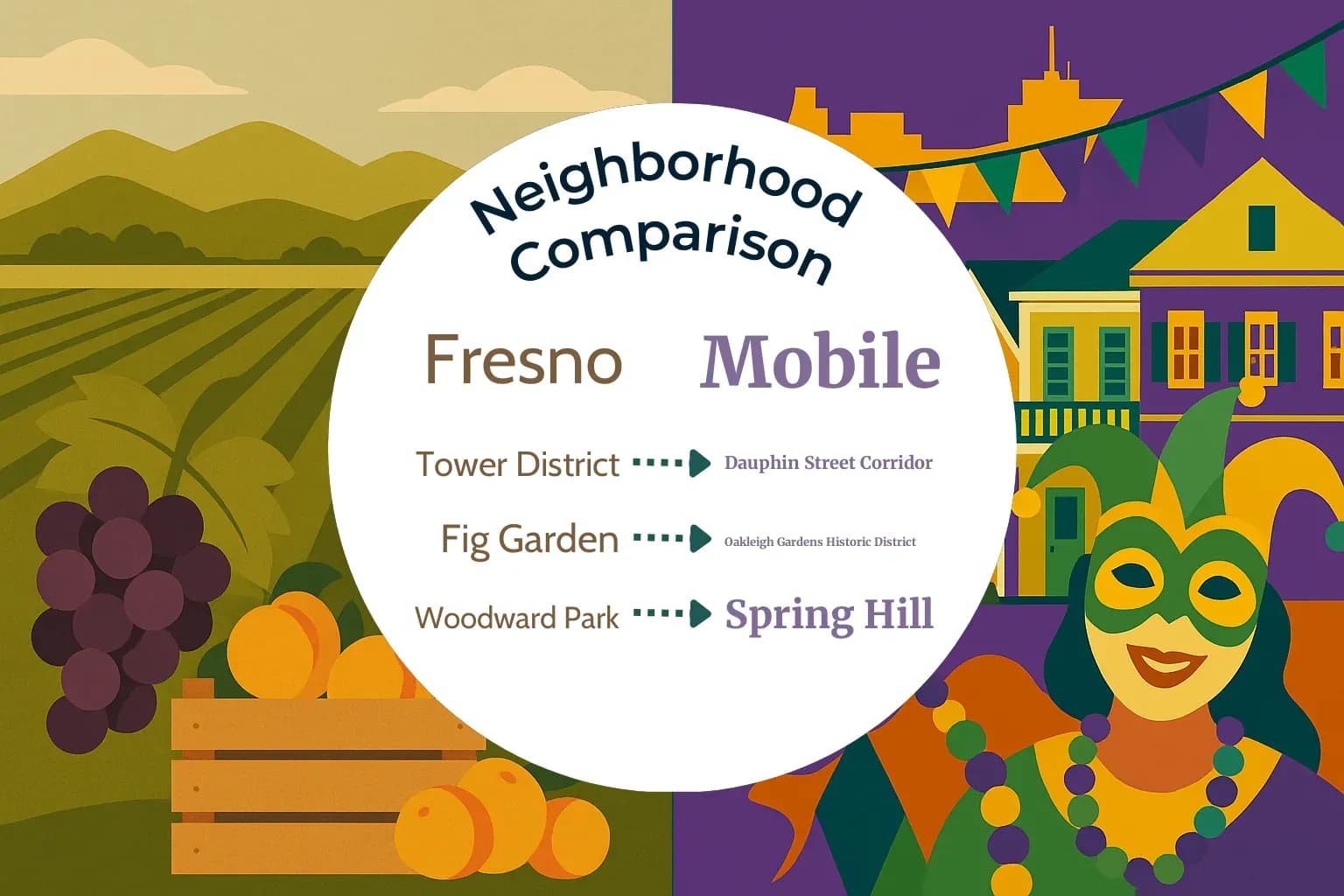 Fresno vs Mobile Neighborhood Comparison