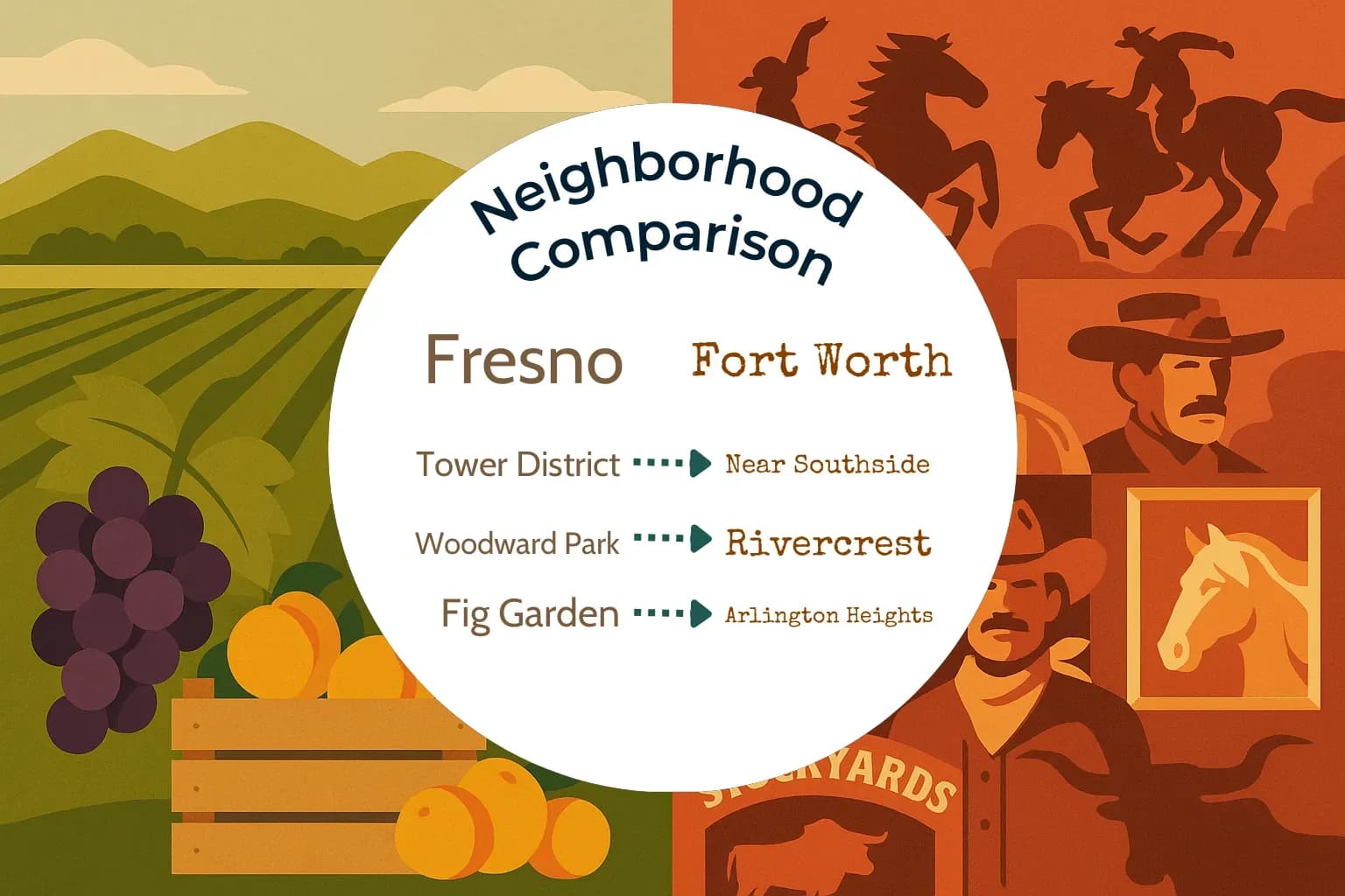 Fresno vs Fort Worth Neighborhood Comparison
