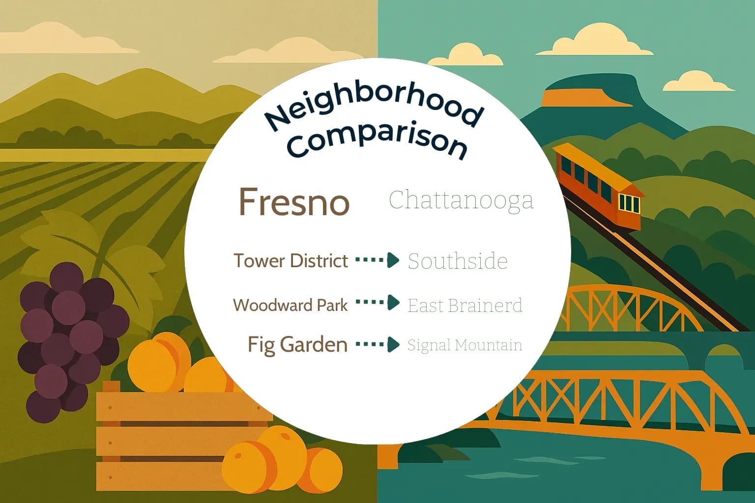 Fresno vs Chattanooga Neighborhood Comparison