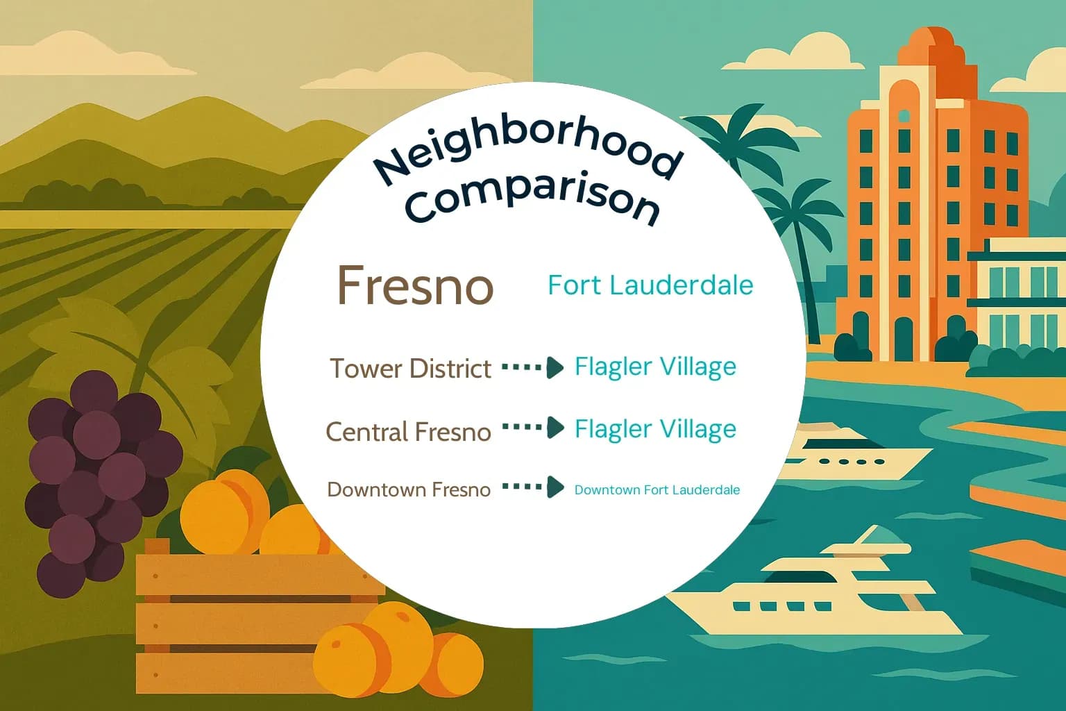 Fresno vs Fort Lauderdale Neighborhood Comparison