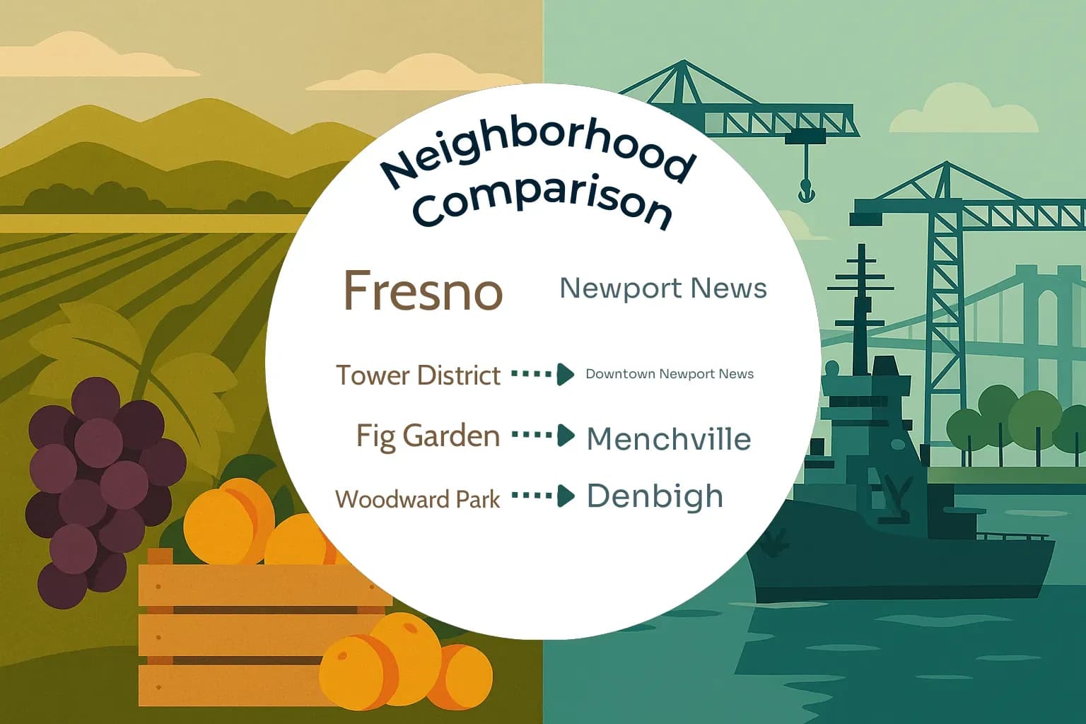 Fresno vs Newport News Neighborhood Comparison