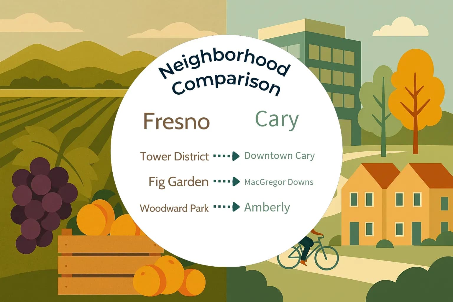 Fresno vs Cary Neighborhood Comparison
