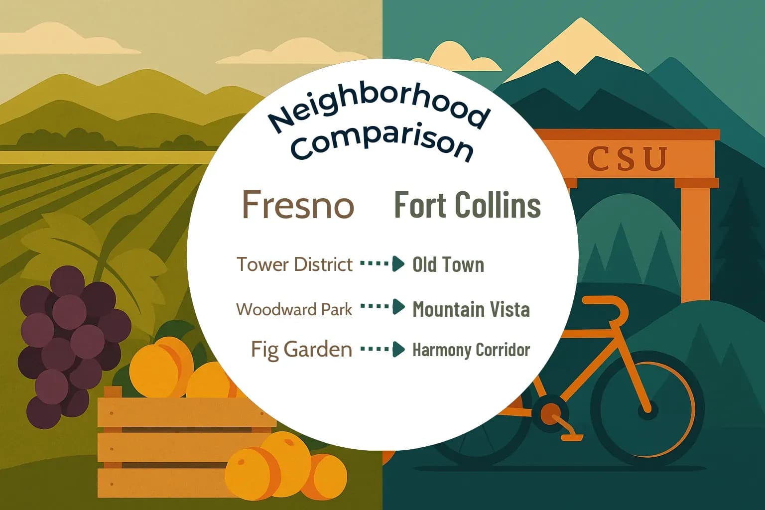 Fresno vs Fort Collins Neighborhood Comparison