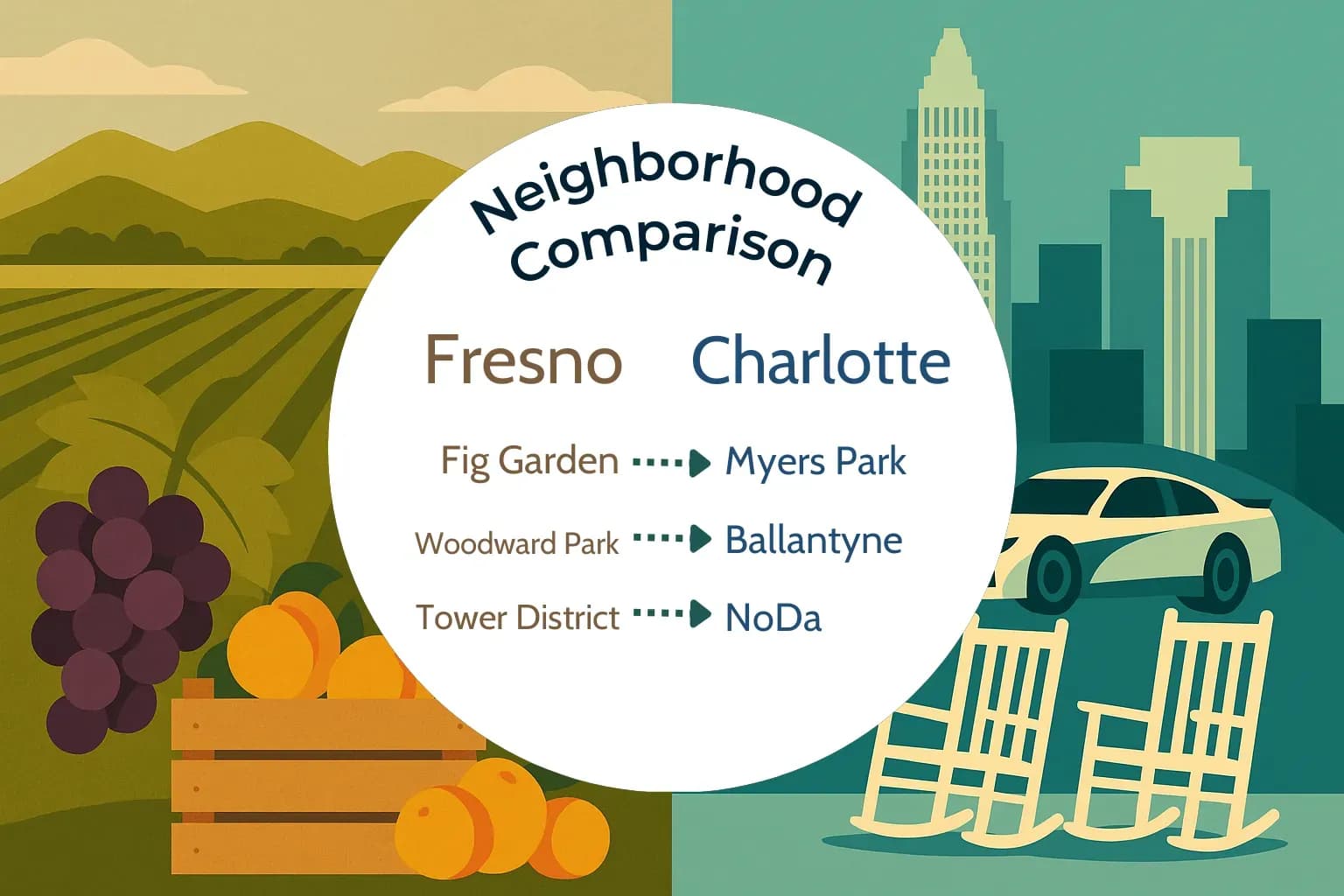 Fresno vs Charlotte Neighborhood Comparison