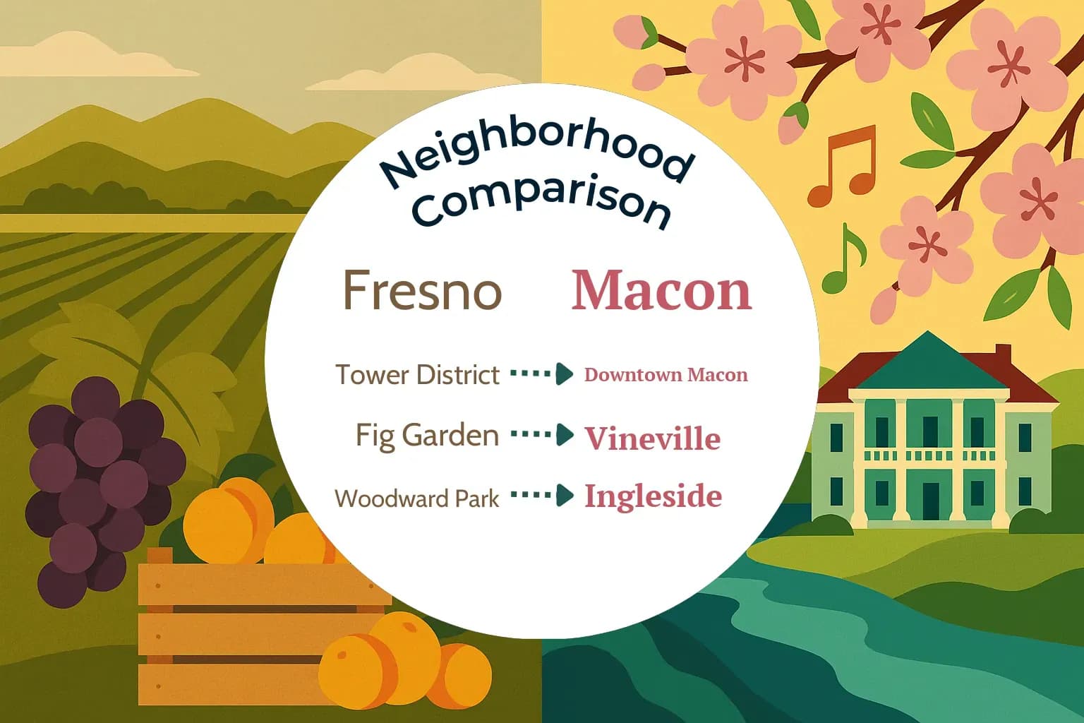 Fresno vs Macon Neighborhood Comparison