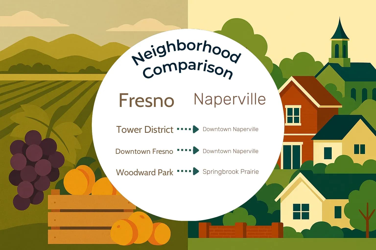 Fresno vs Naperville Neighborhood Comparison