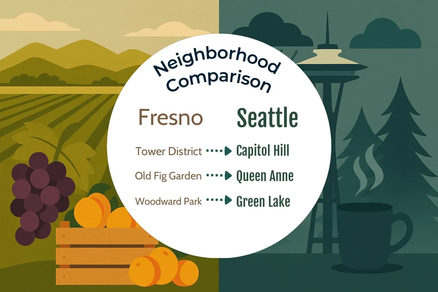 Fresno vs Seattle Neighborhood Comparison