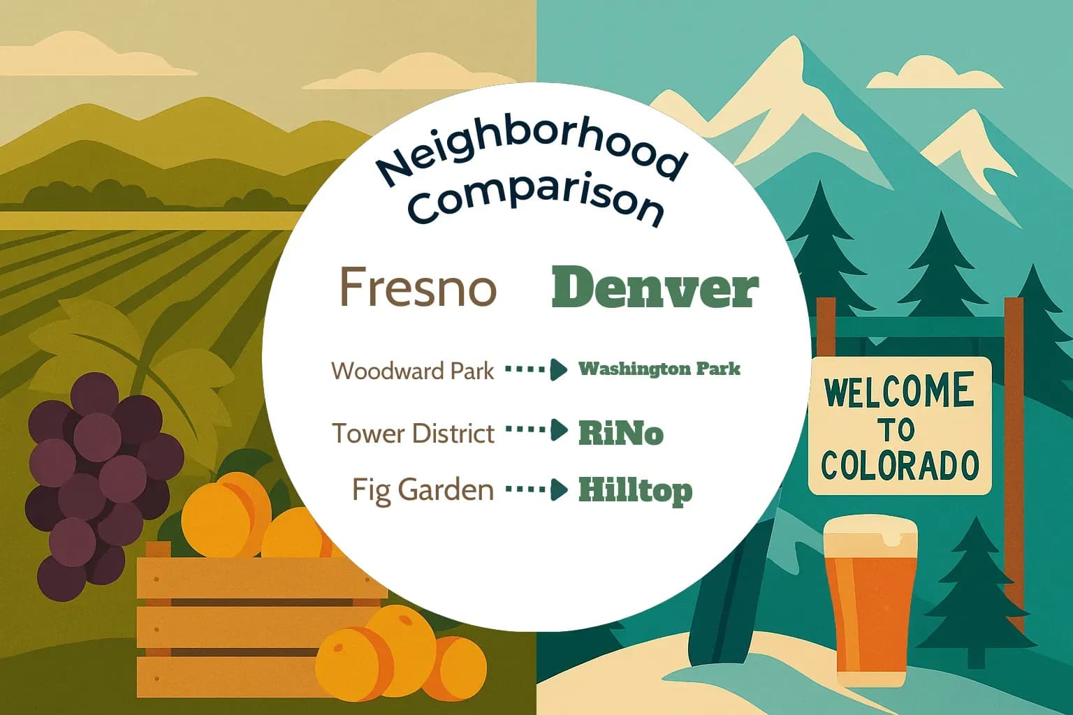 Fresno vs Denver Neighborhood Comparison