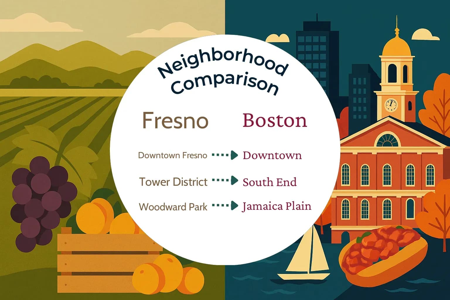 Fresno vs Boston Neighborhood Comparison