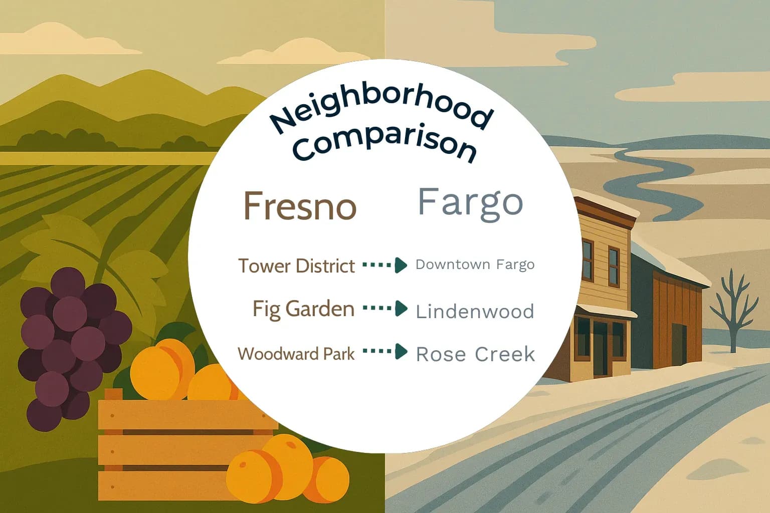 Fresno vs Fargo Neighborhood Comparison