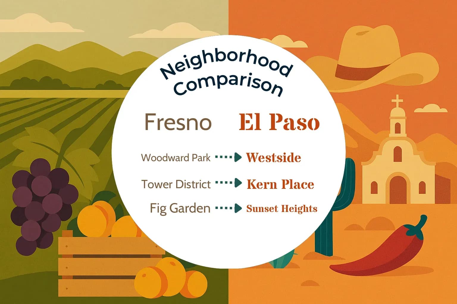 Fresno vs El Paso Neighborhood Comparison