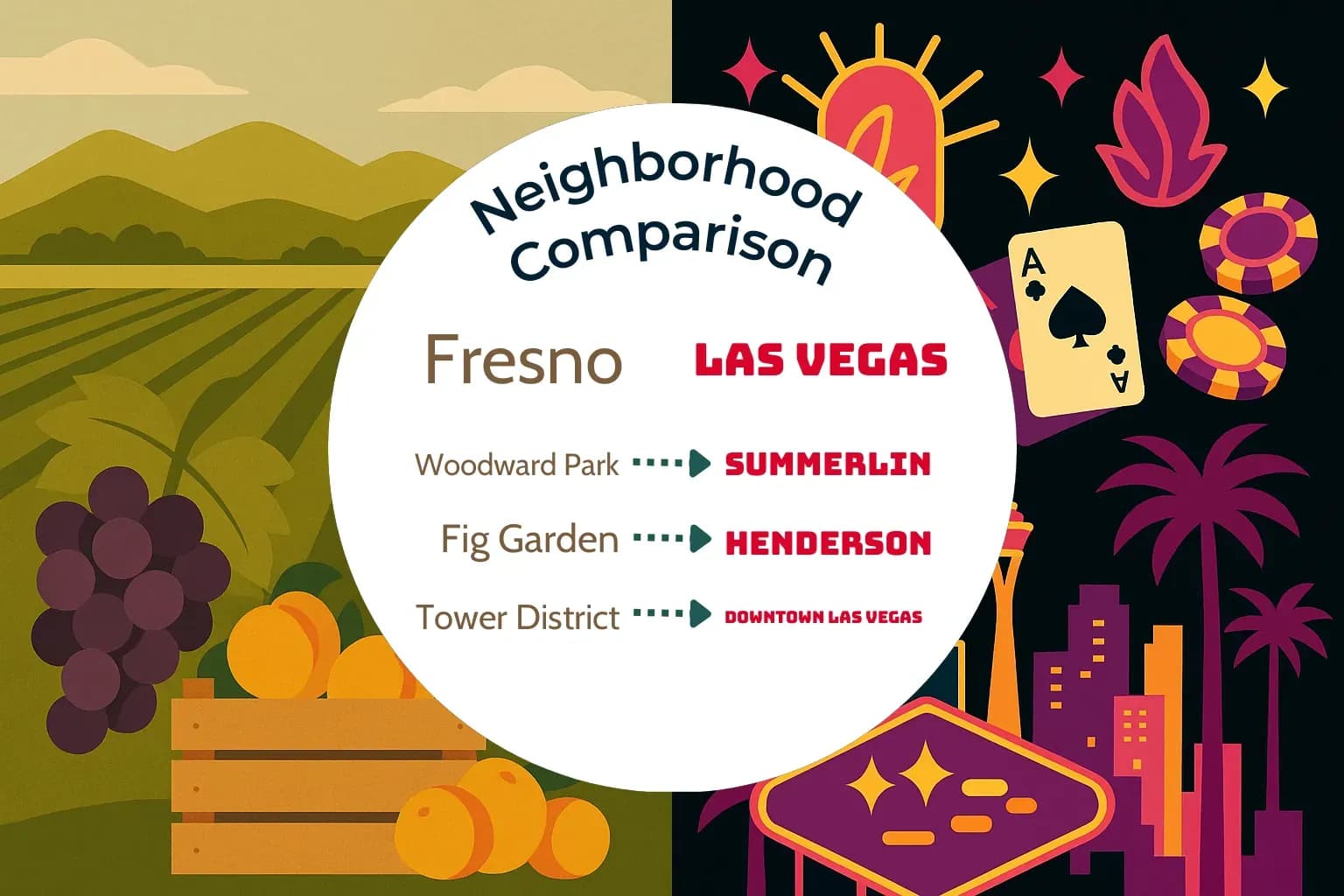 Fresno vs Las Vegas Neighborhood Comparison
