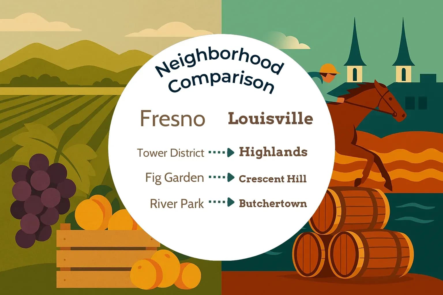 Fresno vs Louisville Neighborhood Comparison
