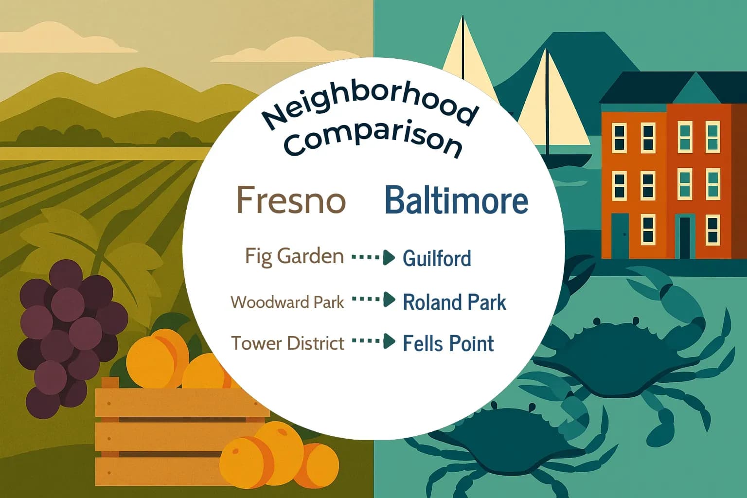 Fresno vs Baltimore Neighborhood Comparison