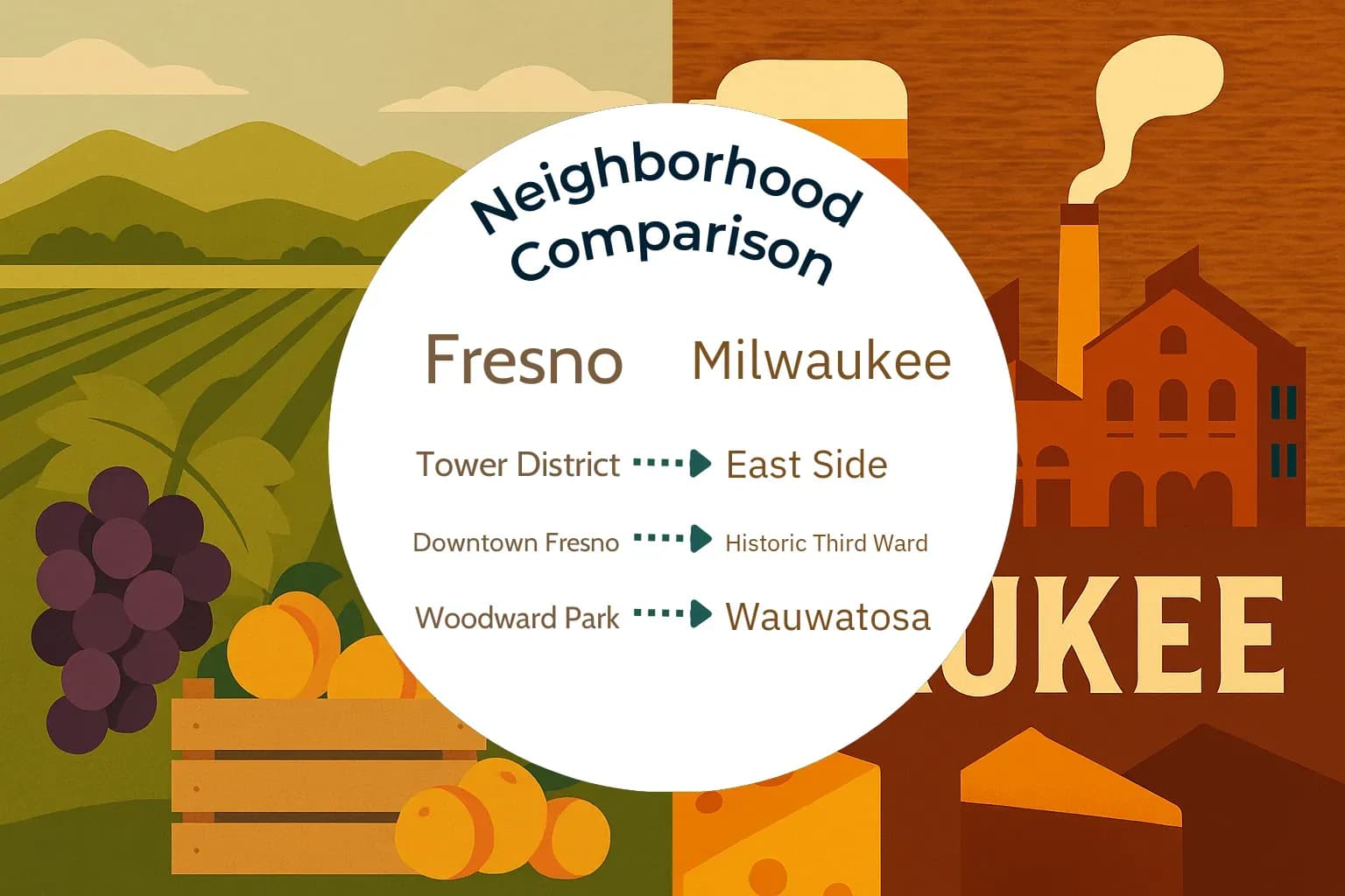 Fresno vs Milwaukee Neighborhood Comparison