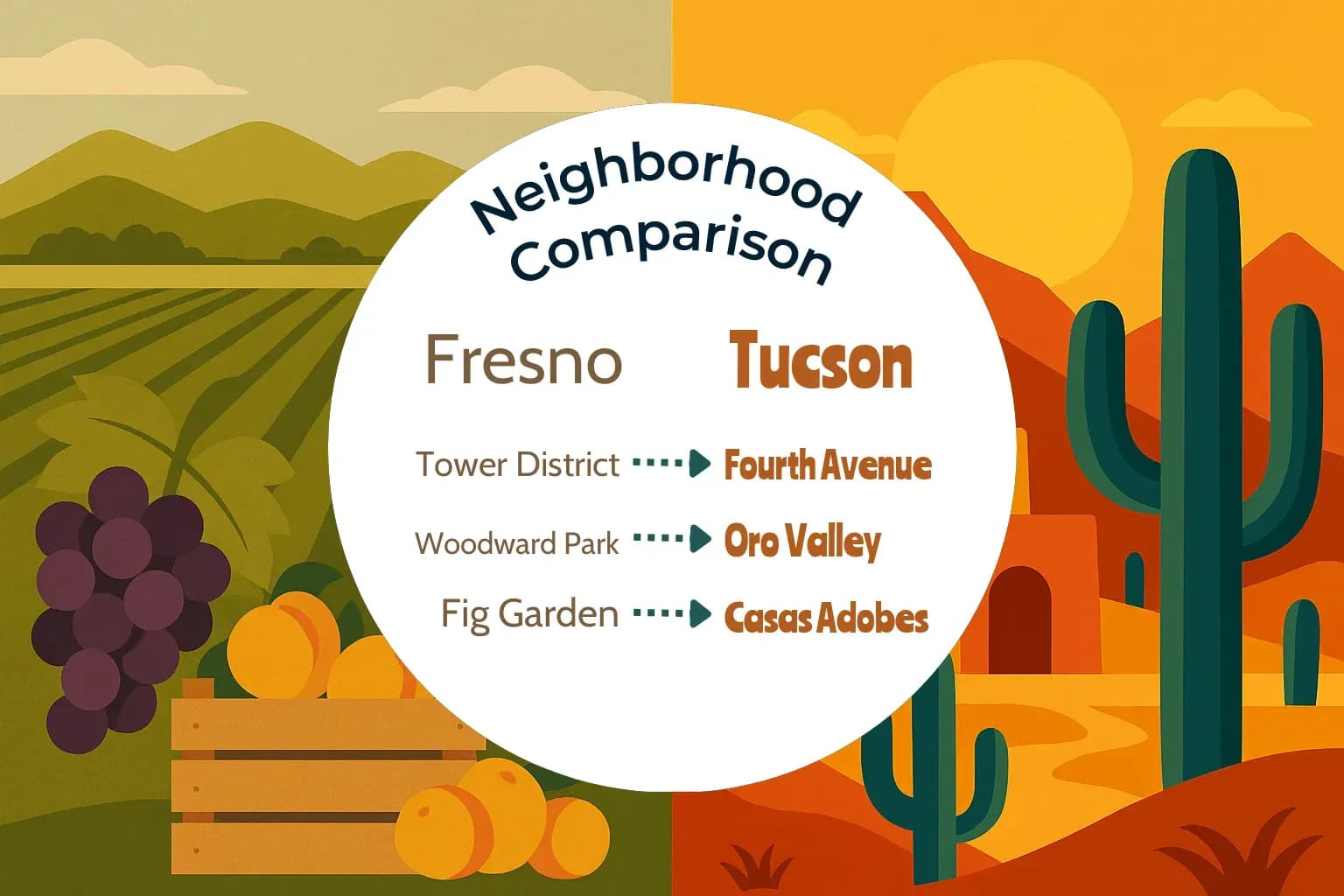 Fresno vs Tucson Neighborhood Comparison