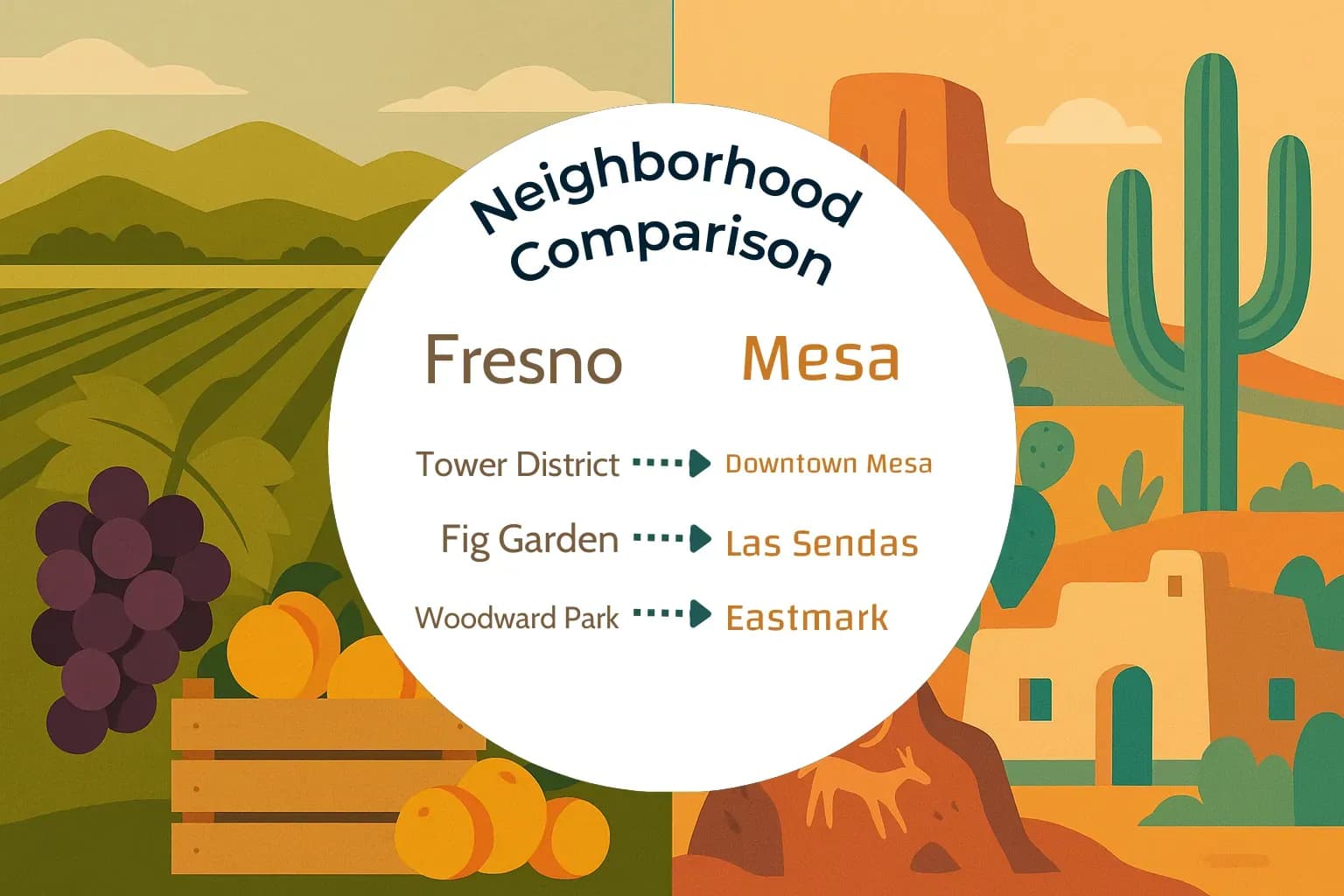 Fresno vs Mesa Neighborhood Comparison