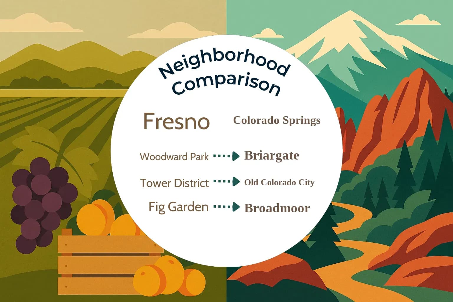 Fresno vs Colorado Springs Neighborhood Comparison