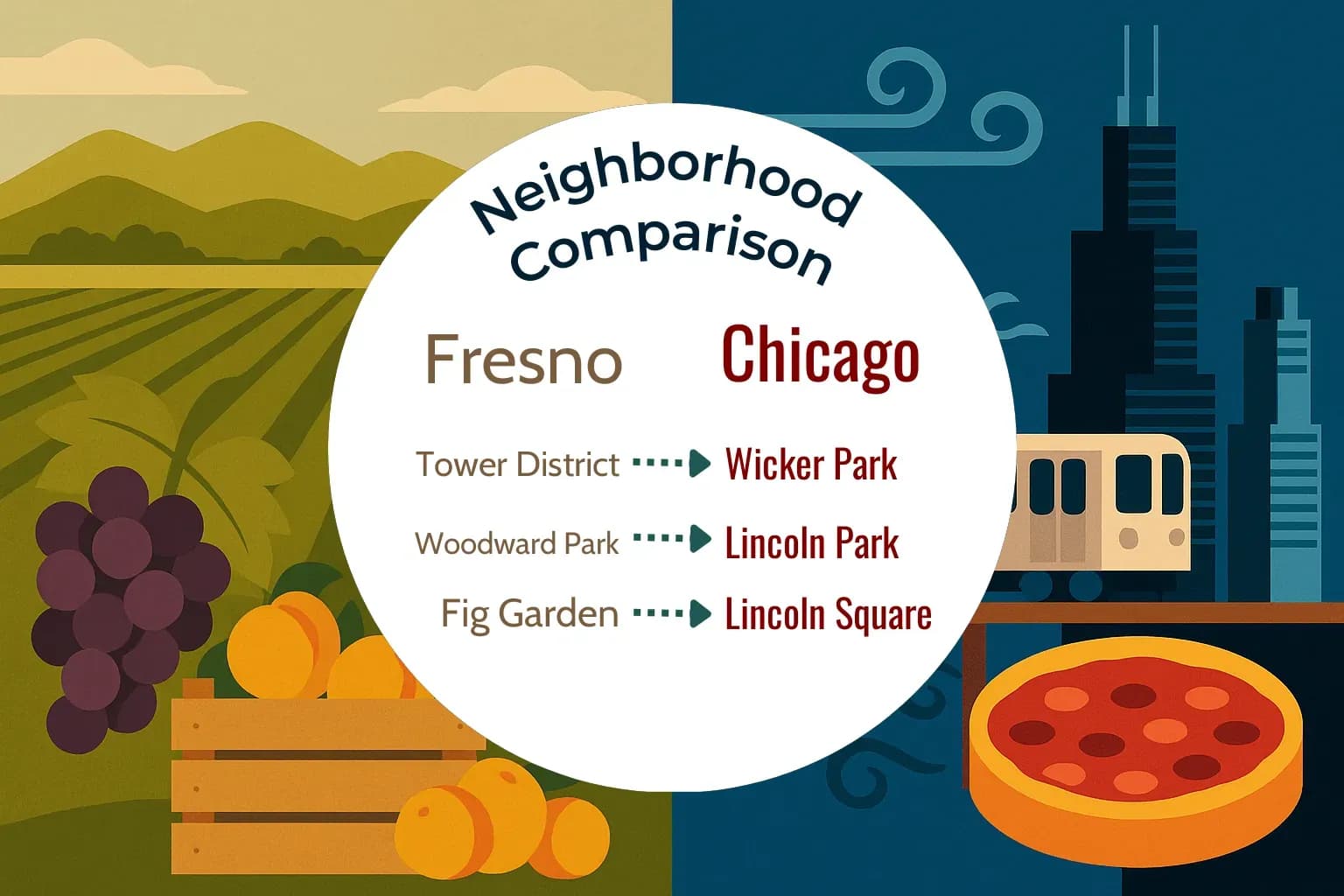 Fresno vs Chicago Neighborhood Comparison