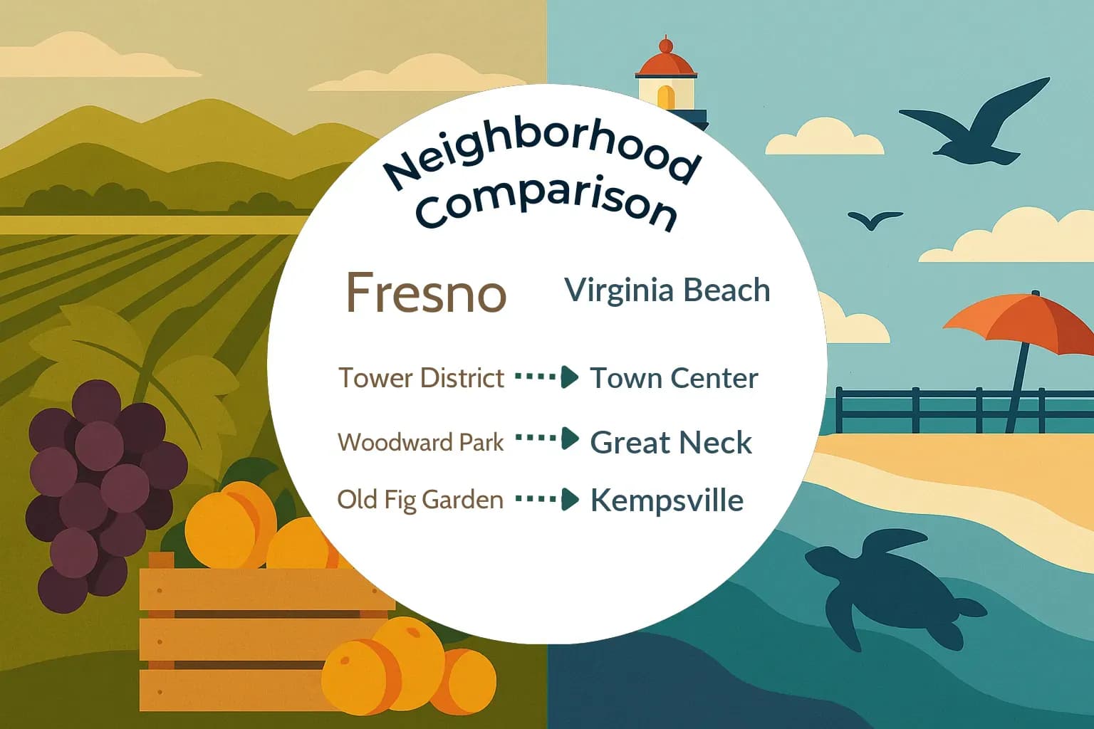 Fresno vs Virginia Beach Neighborhood Comparison