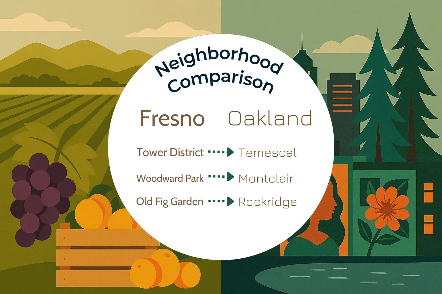 Fresno vs Oakland Neighborhood Comparison