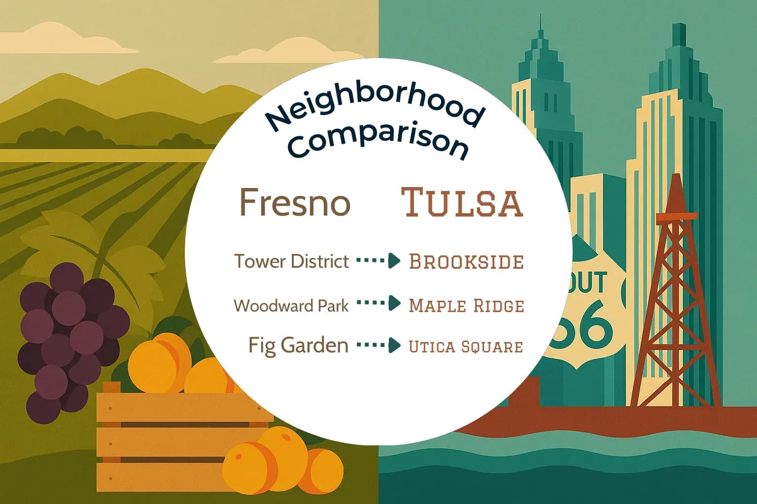 Fresno vs Tulsa Neighborhood Comparison
