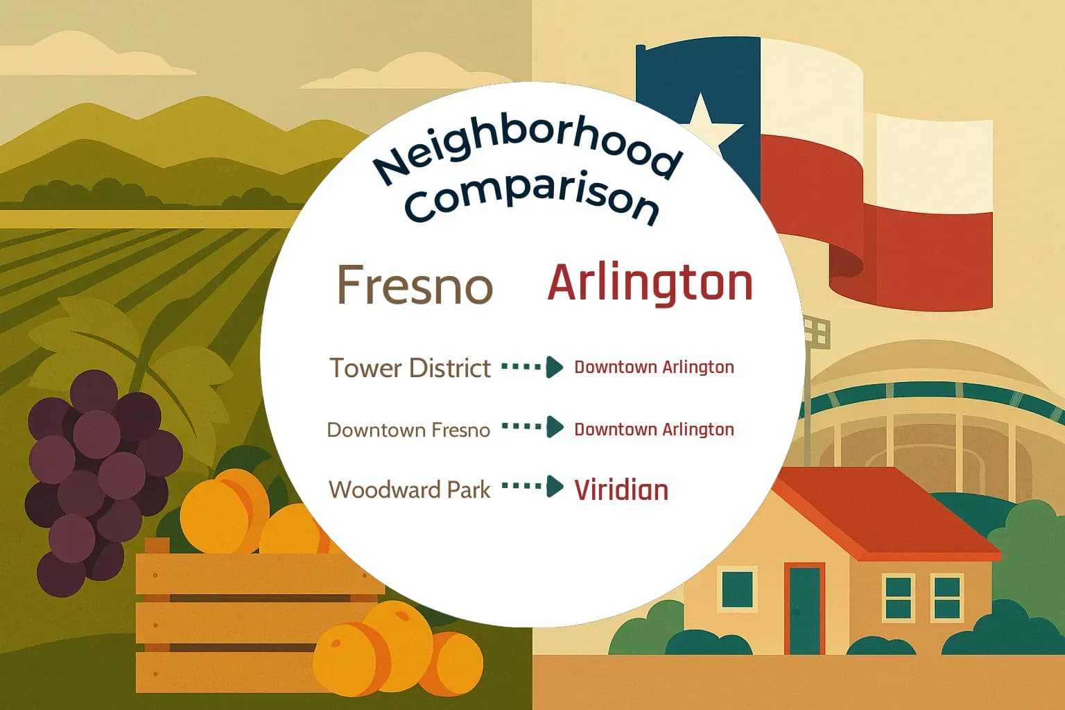 Fresno vs Arlington Neighborhood Comparison