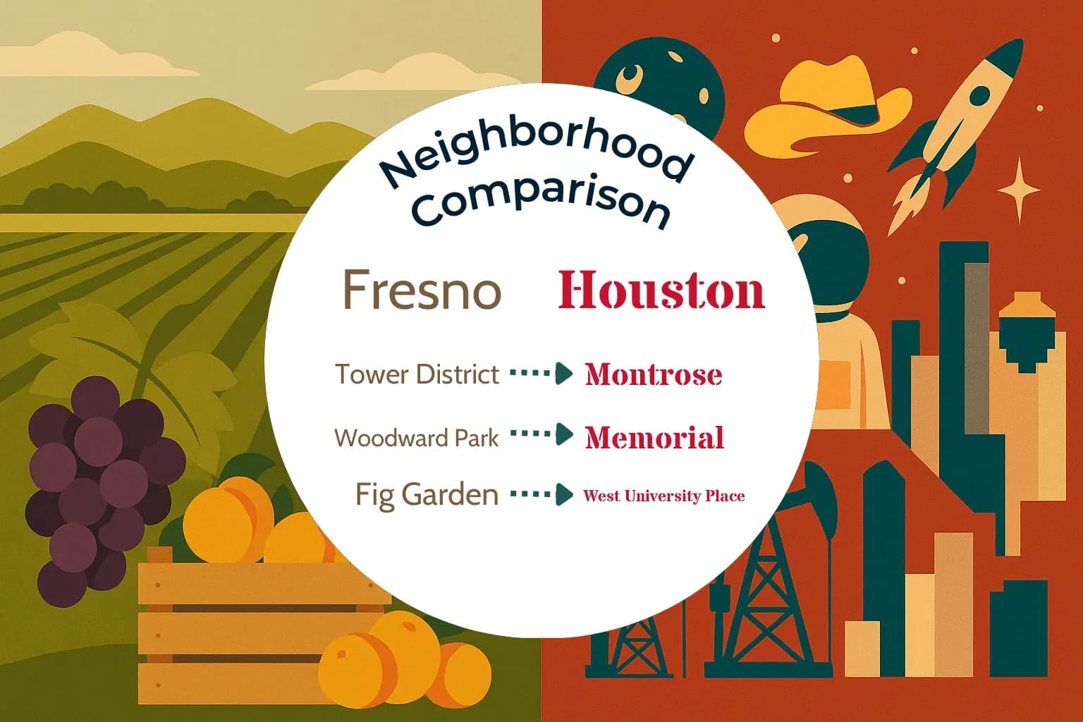 Fresno vs Houston Neighborhood Comparison