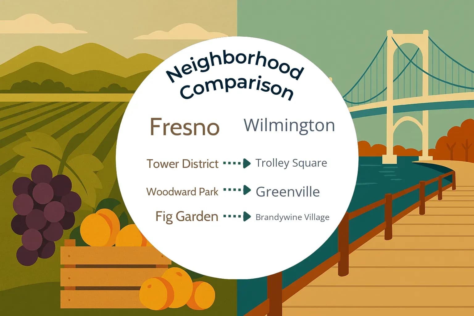 Fresno vs Wilmington Neighborhood Comparison