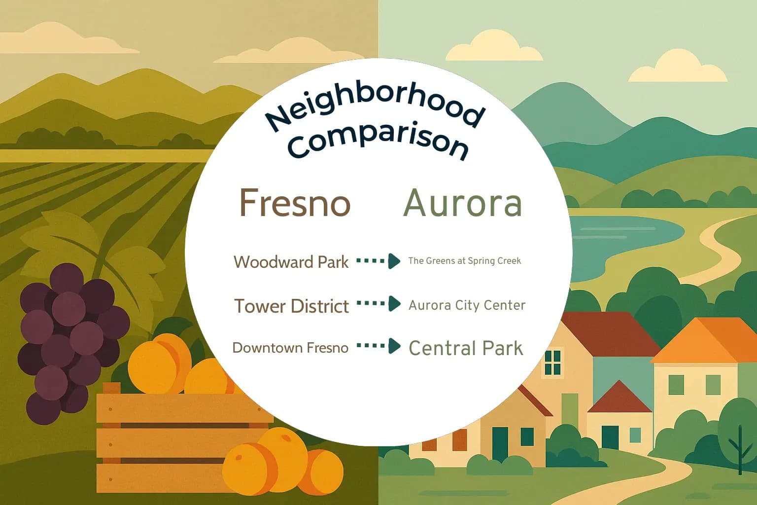 Fresno vs Aurora Neighborhood Comparison