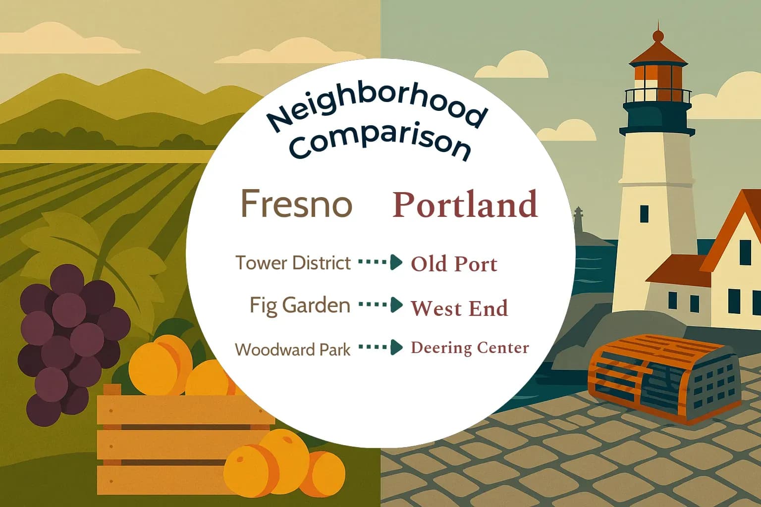Fresno vs Portland Neighborhood Comparison