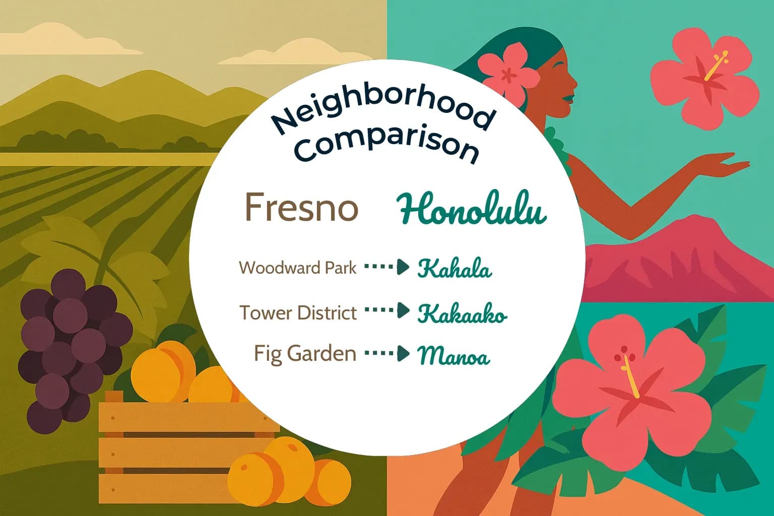 Fresno vs Honolulu Neighborhood Comparison