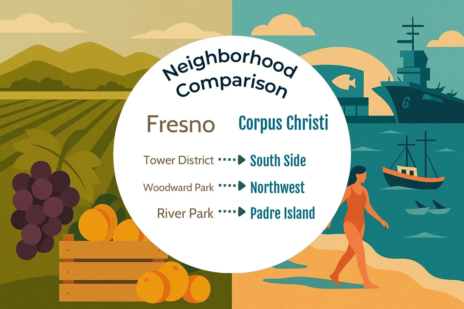Fresno vs Corpus Christi Neighborhood Comparison