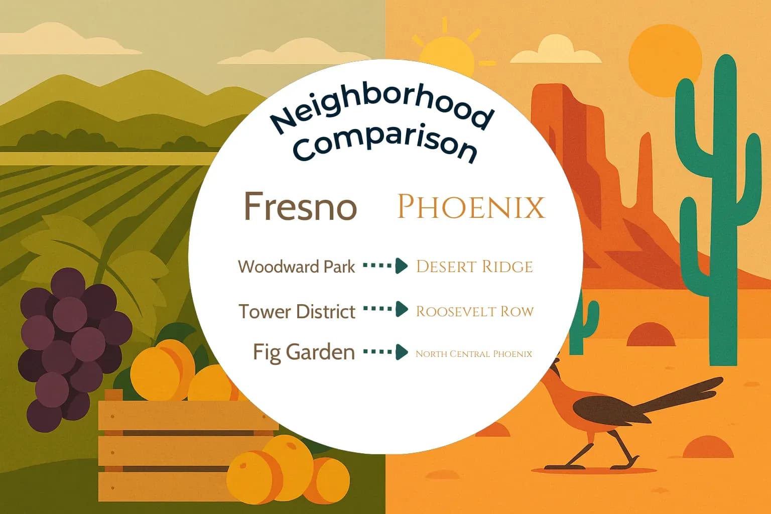 Fresno vs Phoenix Neighborhood Comparison
