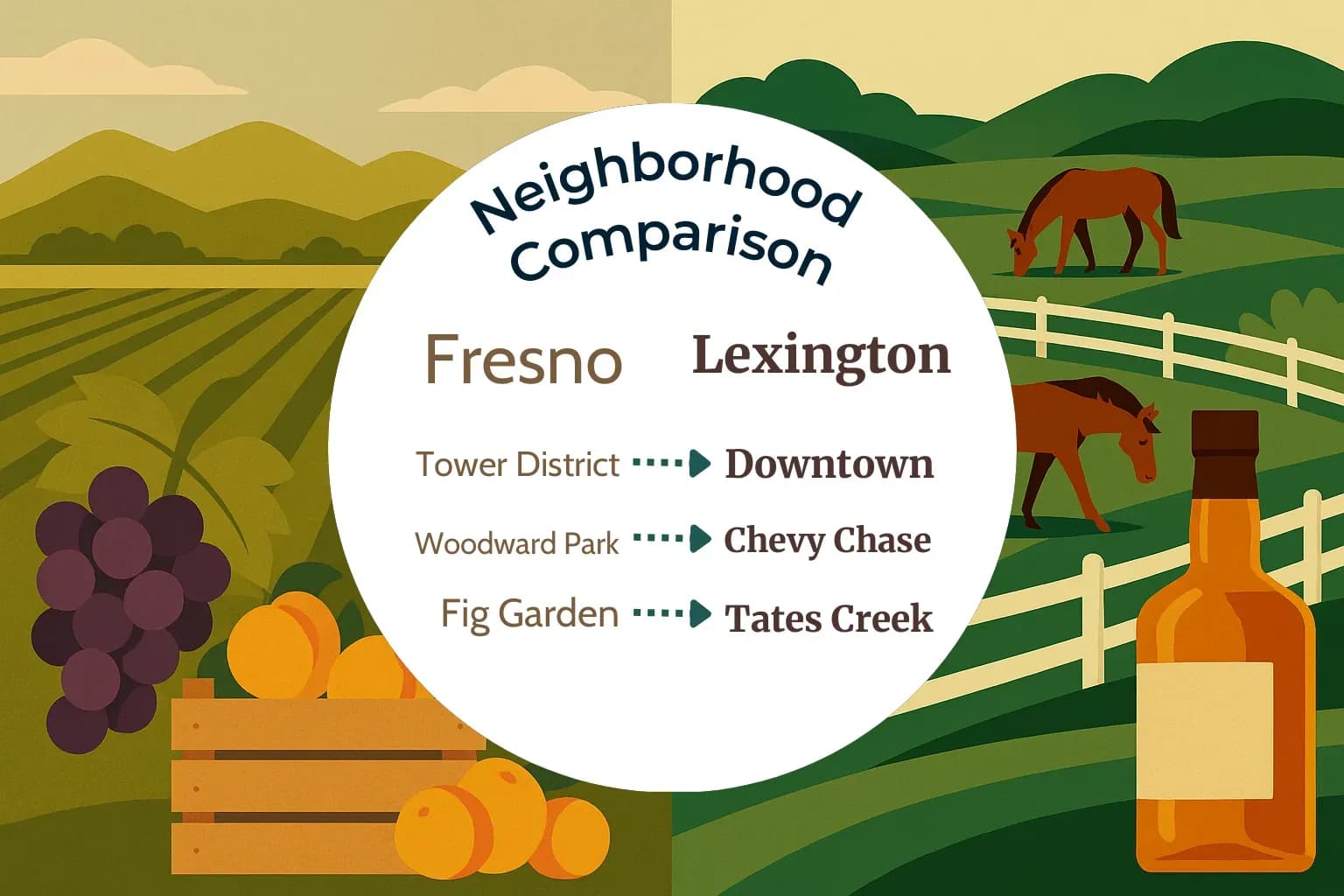 Fresno vs Lexington Neighborhood Comparison