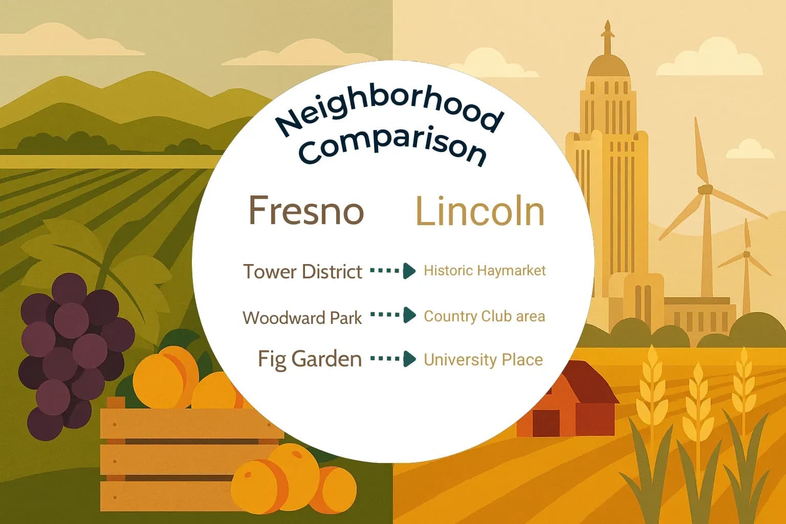 Fresno vs Lincoln Neighborhood Comparison