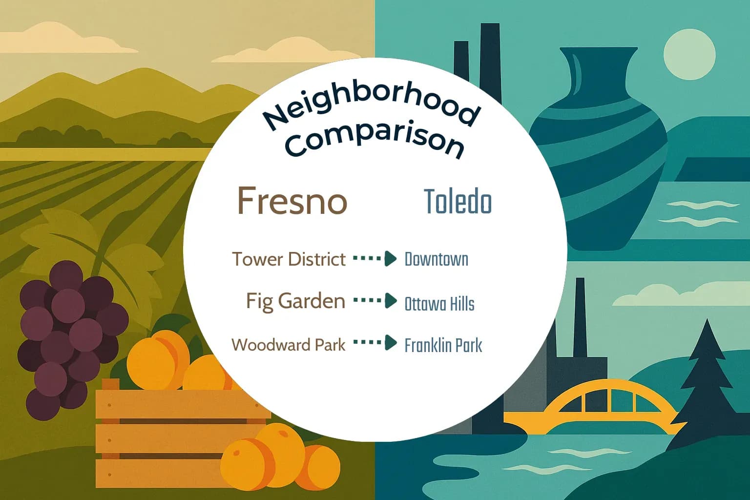 Fresno vs Toledo Neighborhood Comparison