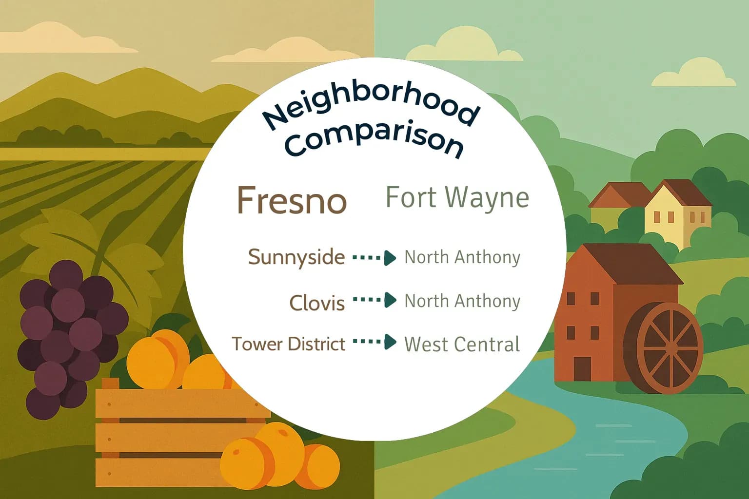 Fresno vs Fort Wayne Neighborhood Comparison