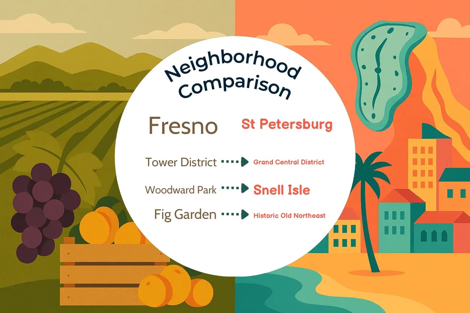 Fresno vs St. Petersburg Neighborhood Comparison