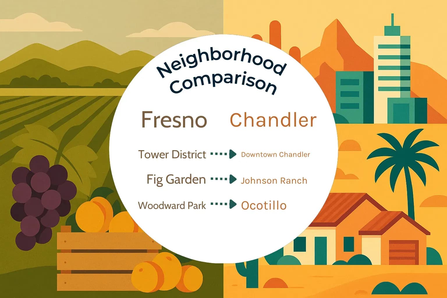 Fresno vs Chandler Neighborhood Comparison
