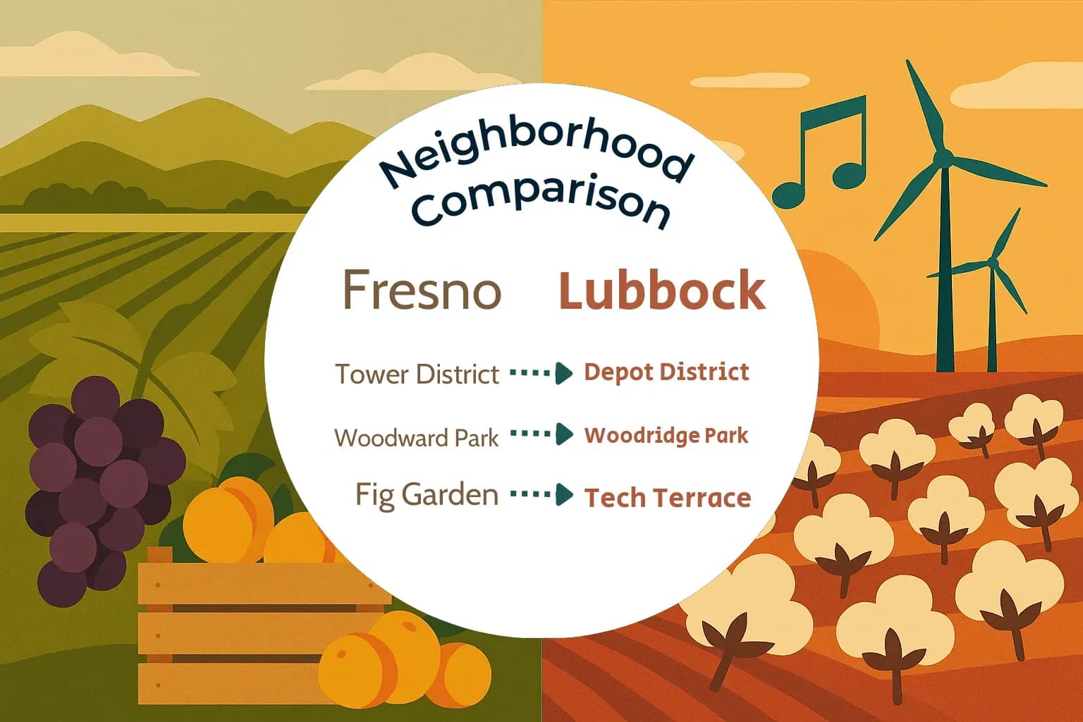 Fresno vs Lubbock Neighborhood Comparison